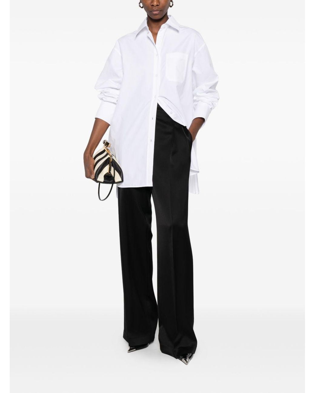 SPORTMAX PRE White Cotton Blend Shirt