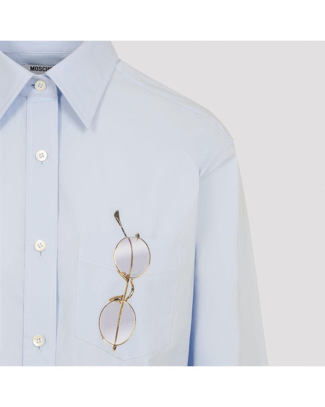 Moschino Katoenen Overhemd in het Blue