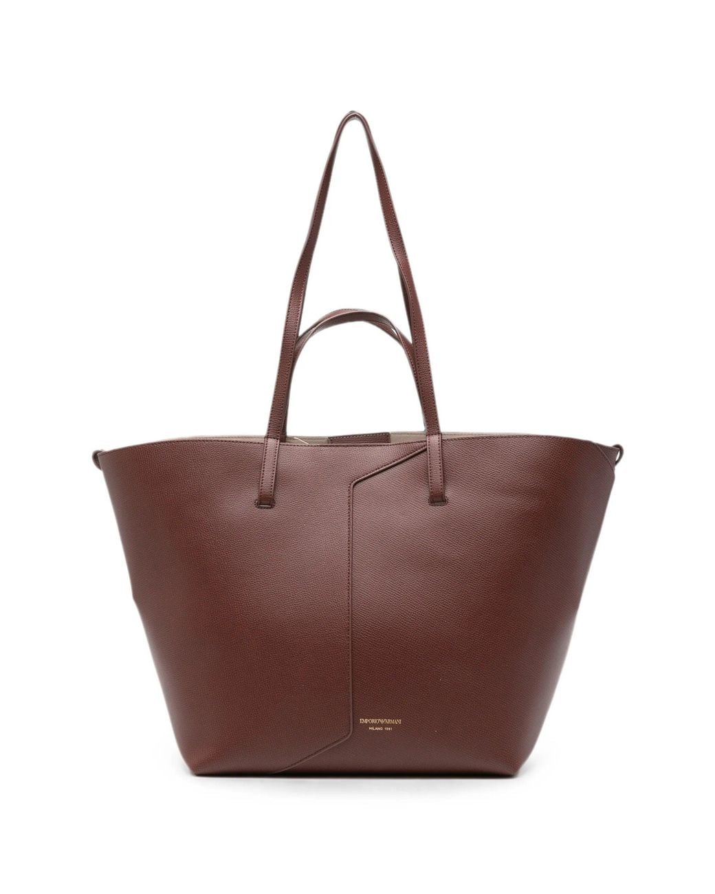 Emporio Armani Brown Shopping Bag