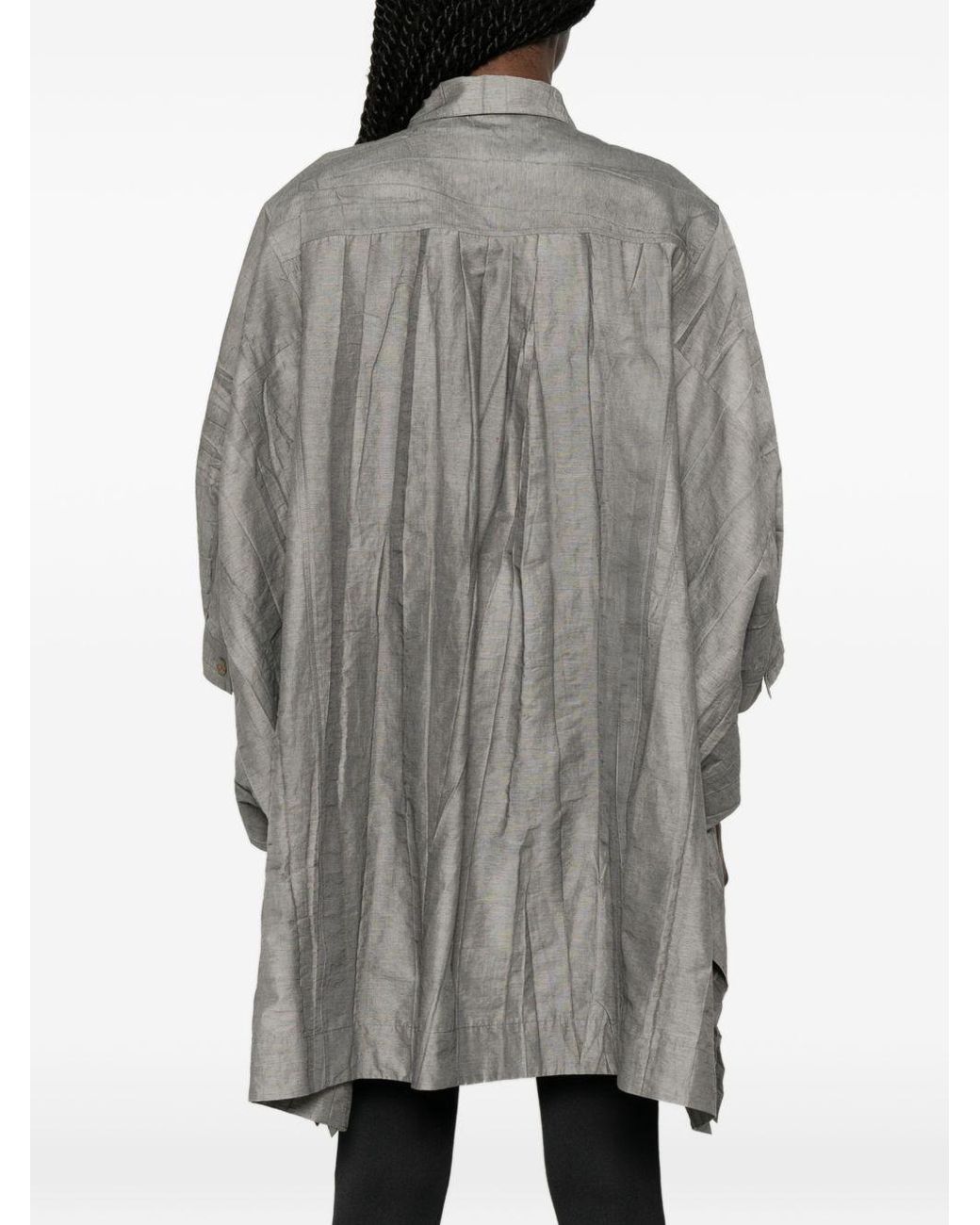 SOH Gray Cotton Blend Blouse