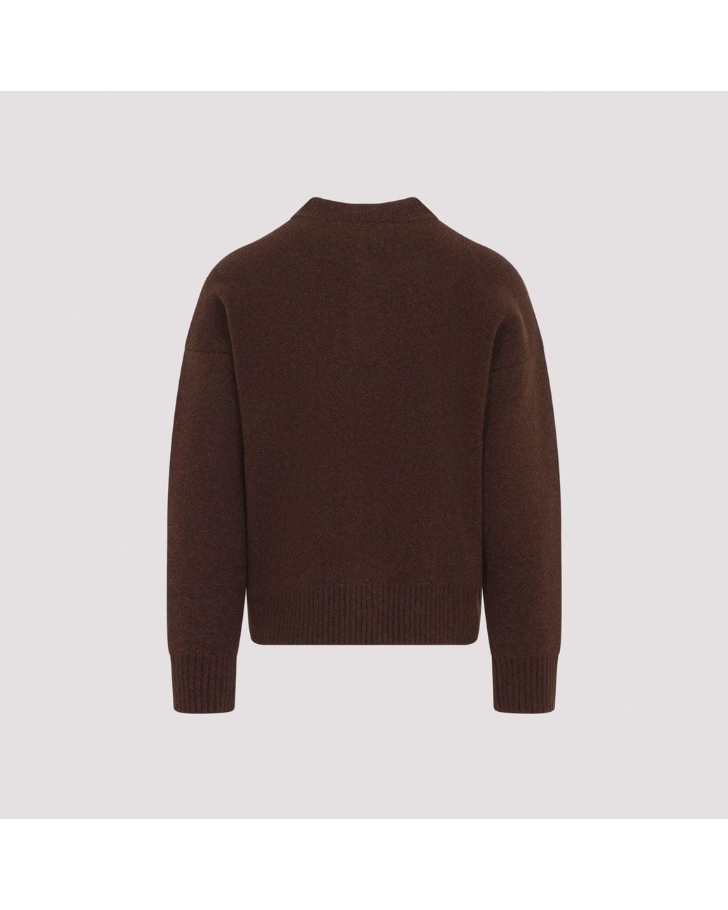AMI Brown Adc Cardigan for men
