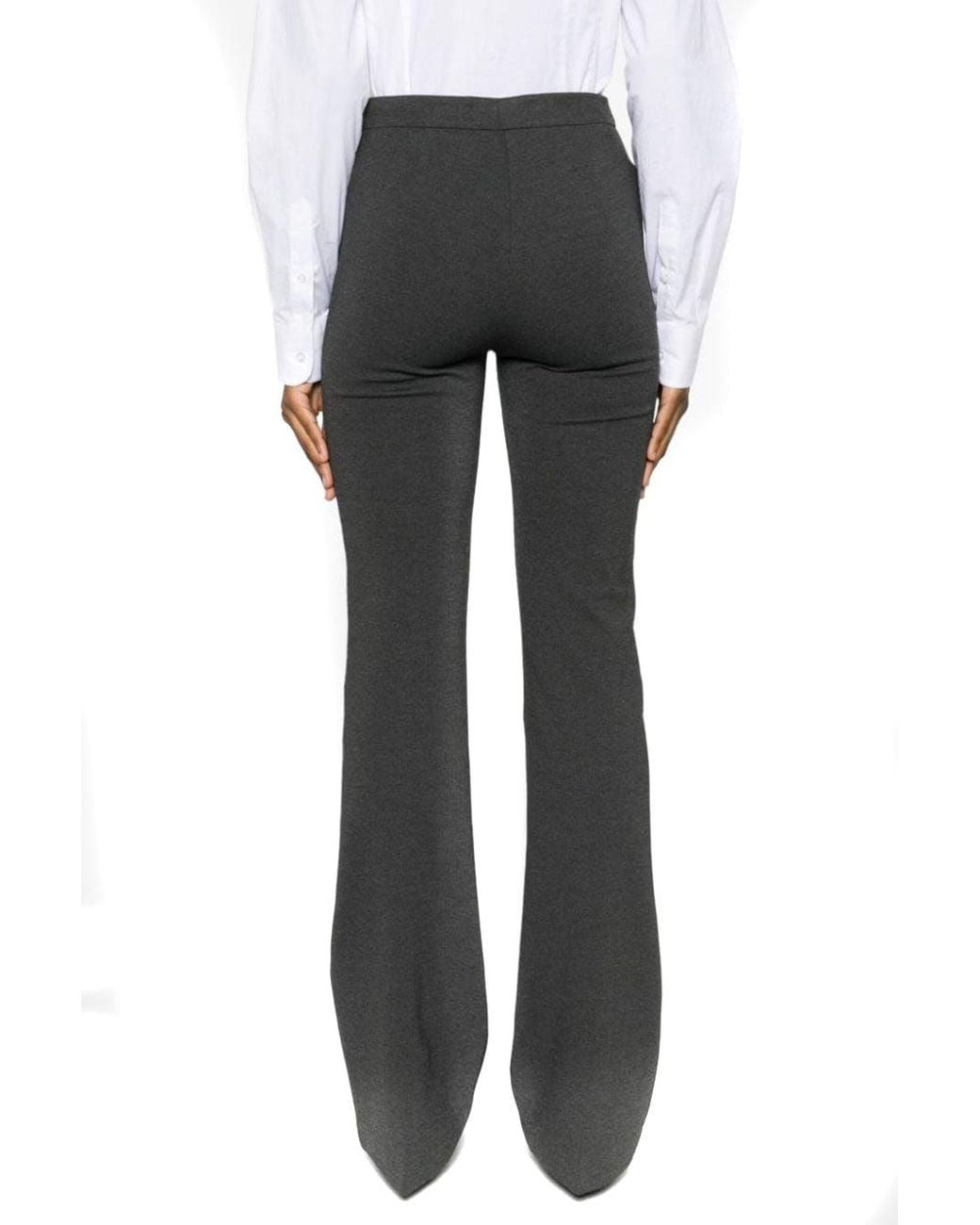 Pinko Black Flared Trousers With Tailored Silhouette