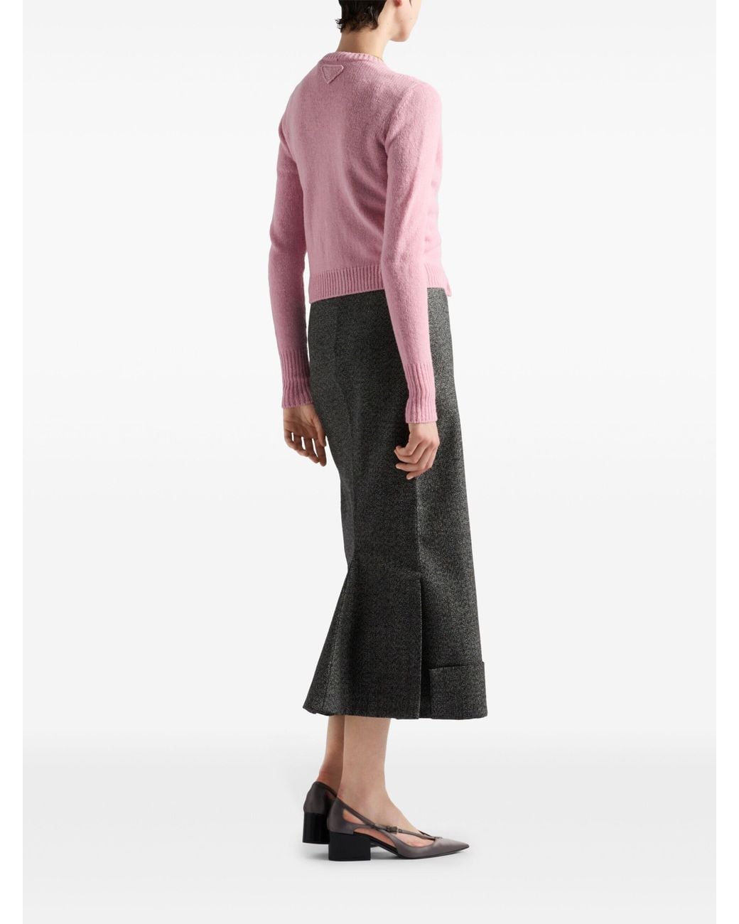 Prada Gray Maxirock