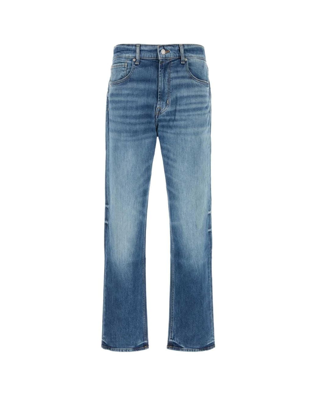 7 For All Mankind Blue Stretch Denim Jeans for men
