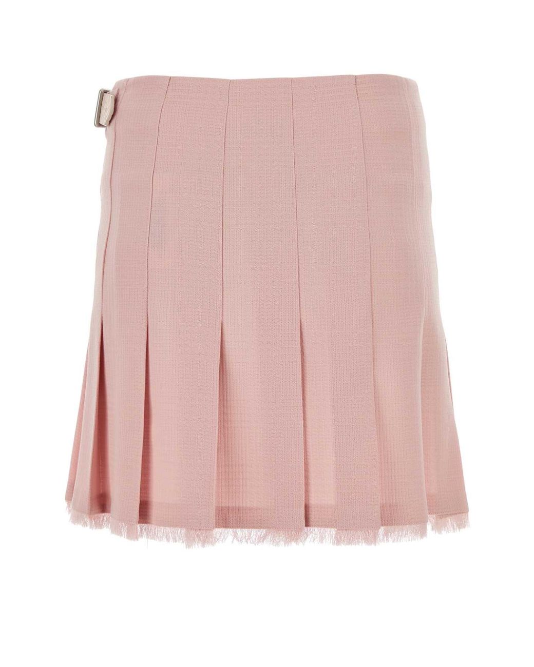 Burberry Pink Wool Mini Skirt