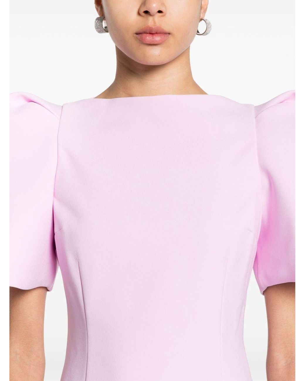【Solace London】ローラミディドレス Lora Midi Dress Solace London The Lora Midi Dress | Red | FARFETCH GE