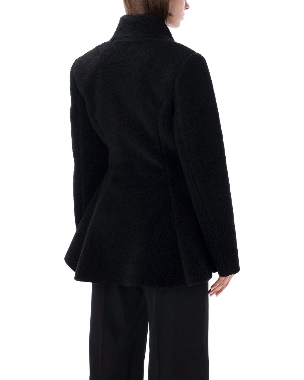 Stella McCartney Blue Waisted Plush Coat