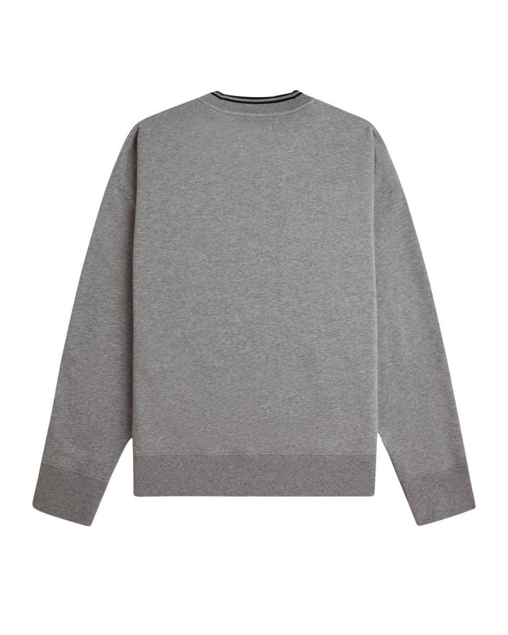 Fred Perry Gray Felpa Con Logo for men