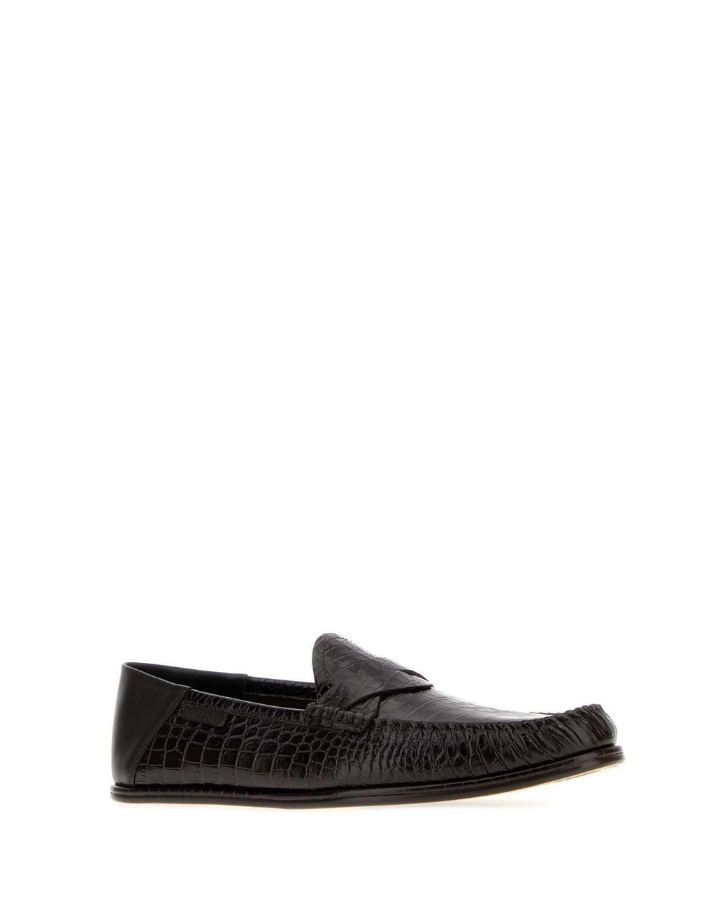 Tom Ford Black Dark Leather Loafers