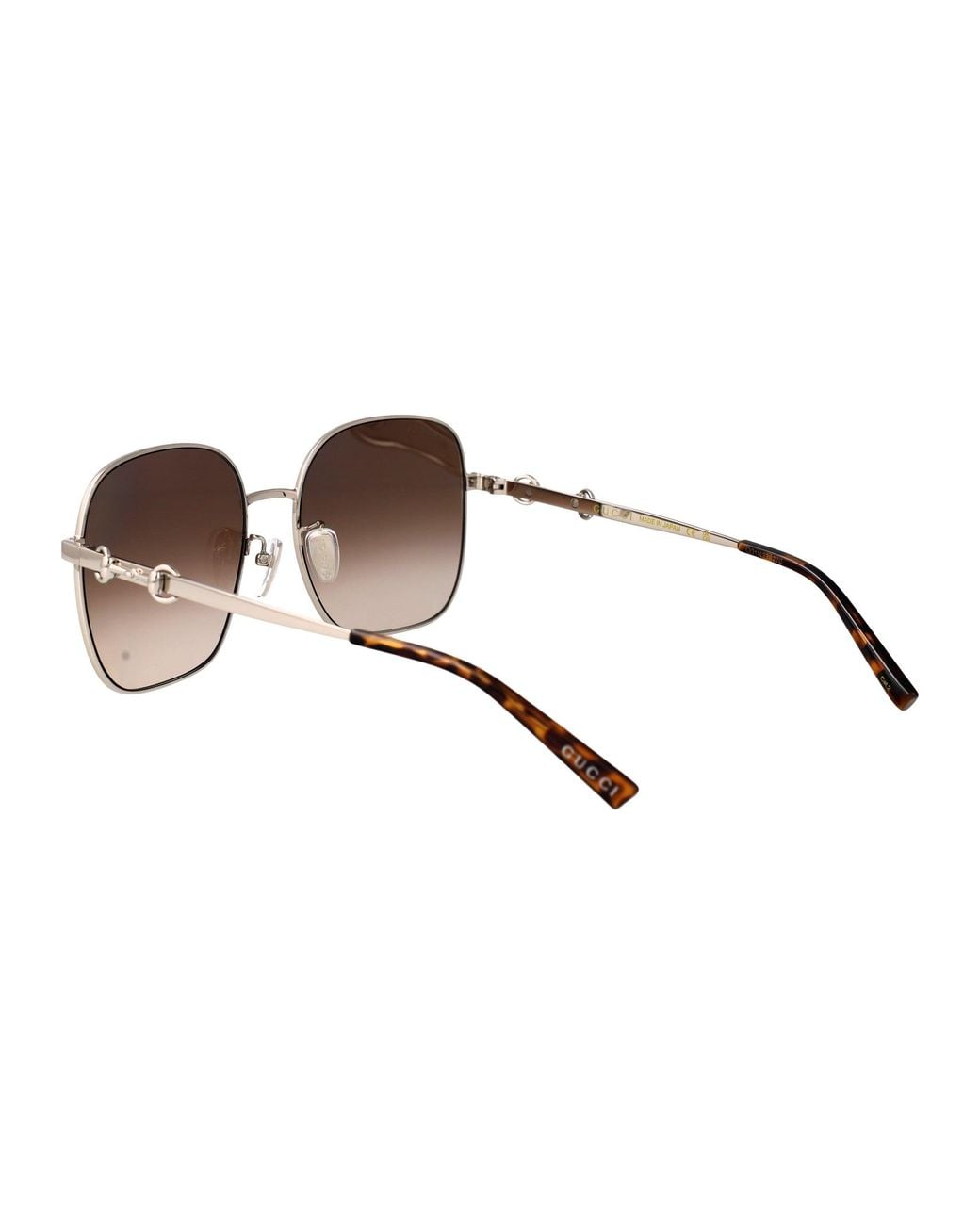 Gucci Brown Metal Sunglasses