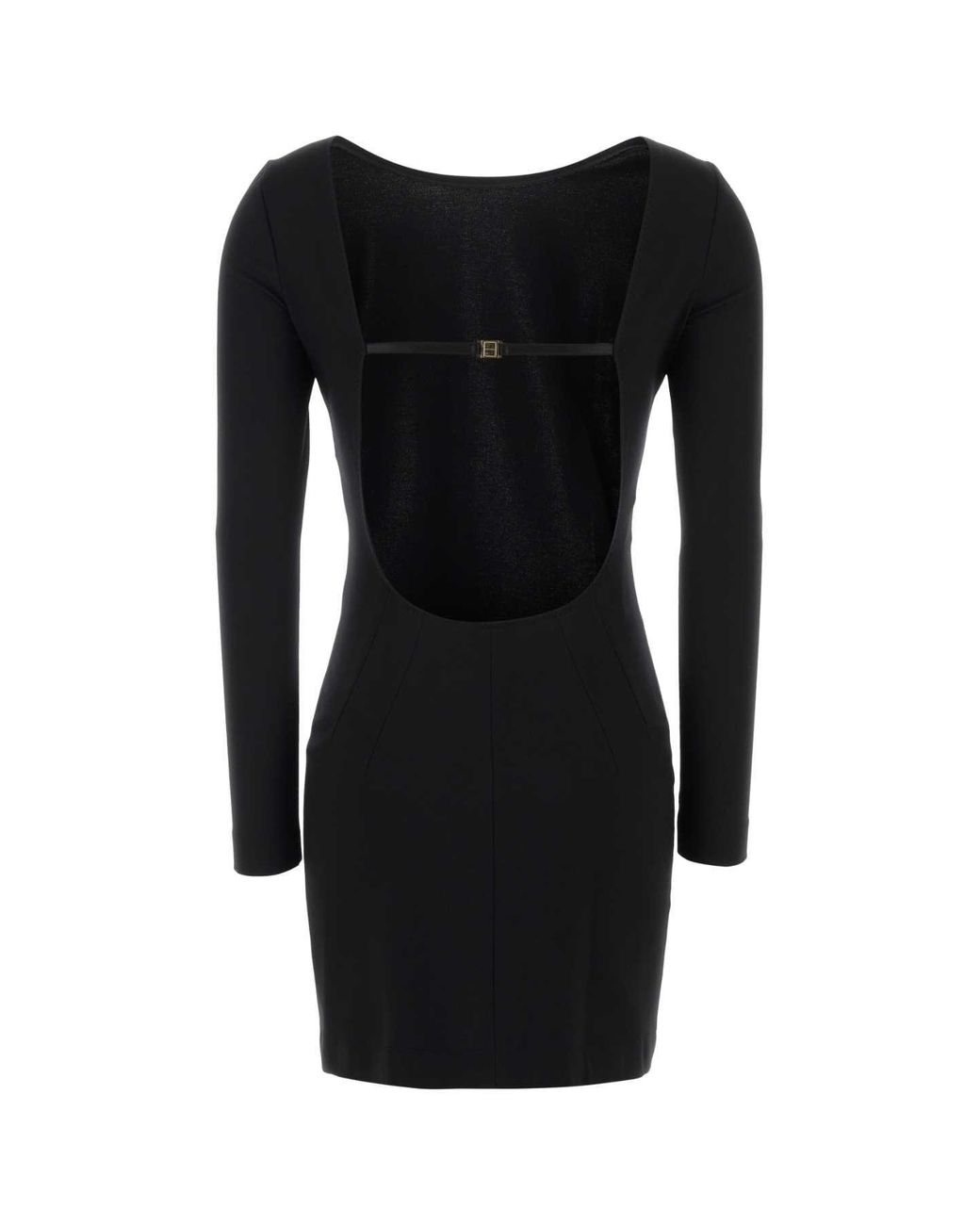 Dolce & Gabbana Black Stretch Viscose Blend Mini Dress