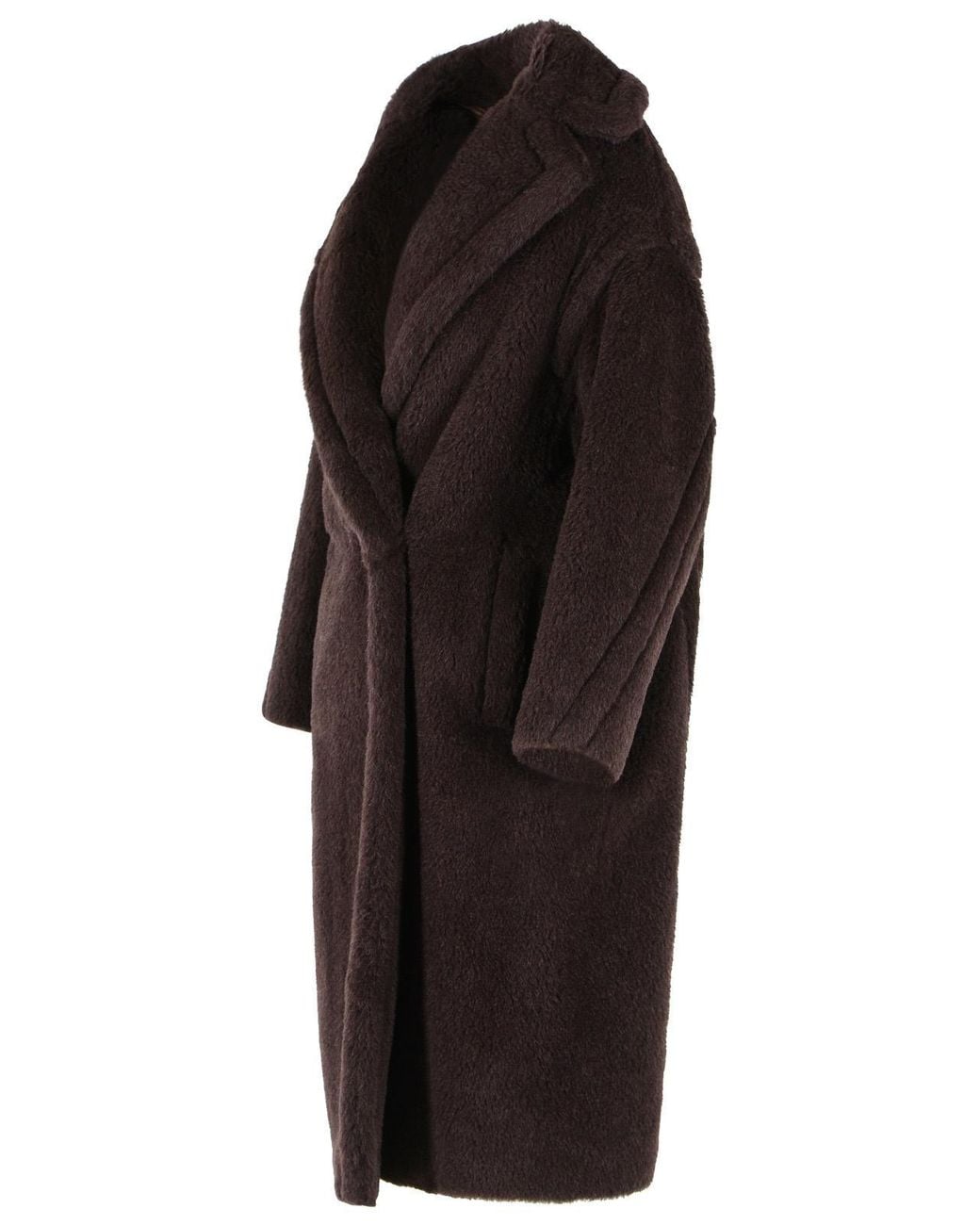 Max Mara Black 'Tedgirl' Dark Alpaca Blend Coat