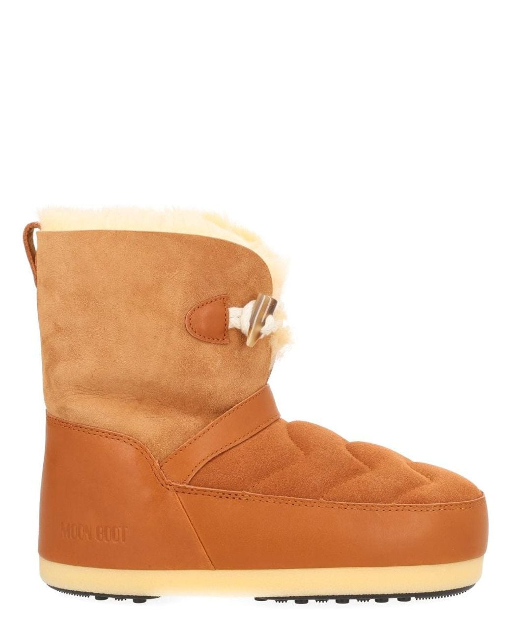 Moon Boot Brown Suede Sheepskin Boots