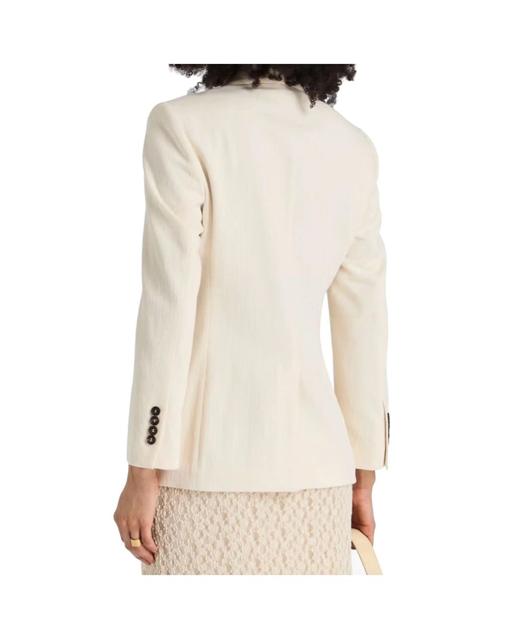 Brunello Cucinelli Natural Cotton Blend Blazer