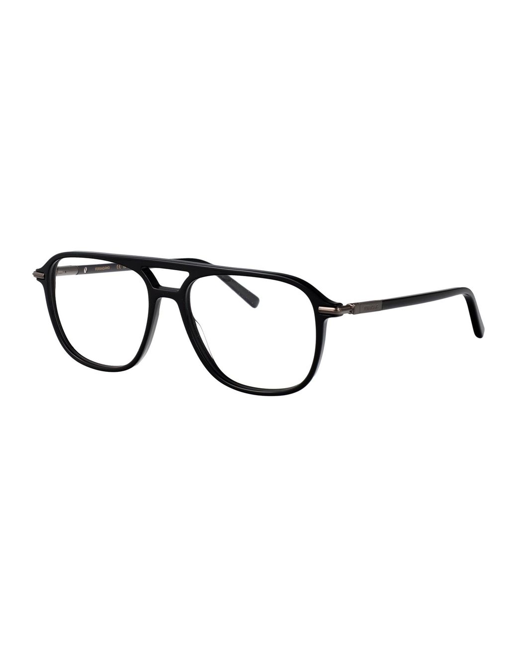 Ferragamo Black Acetate Glasses for men