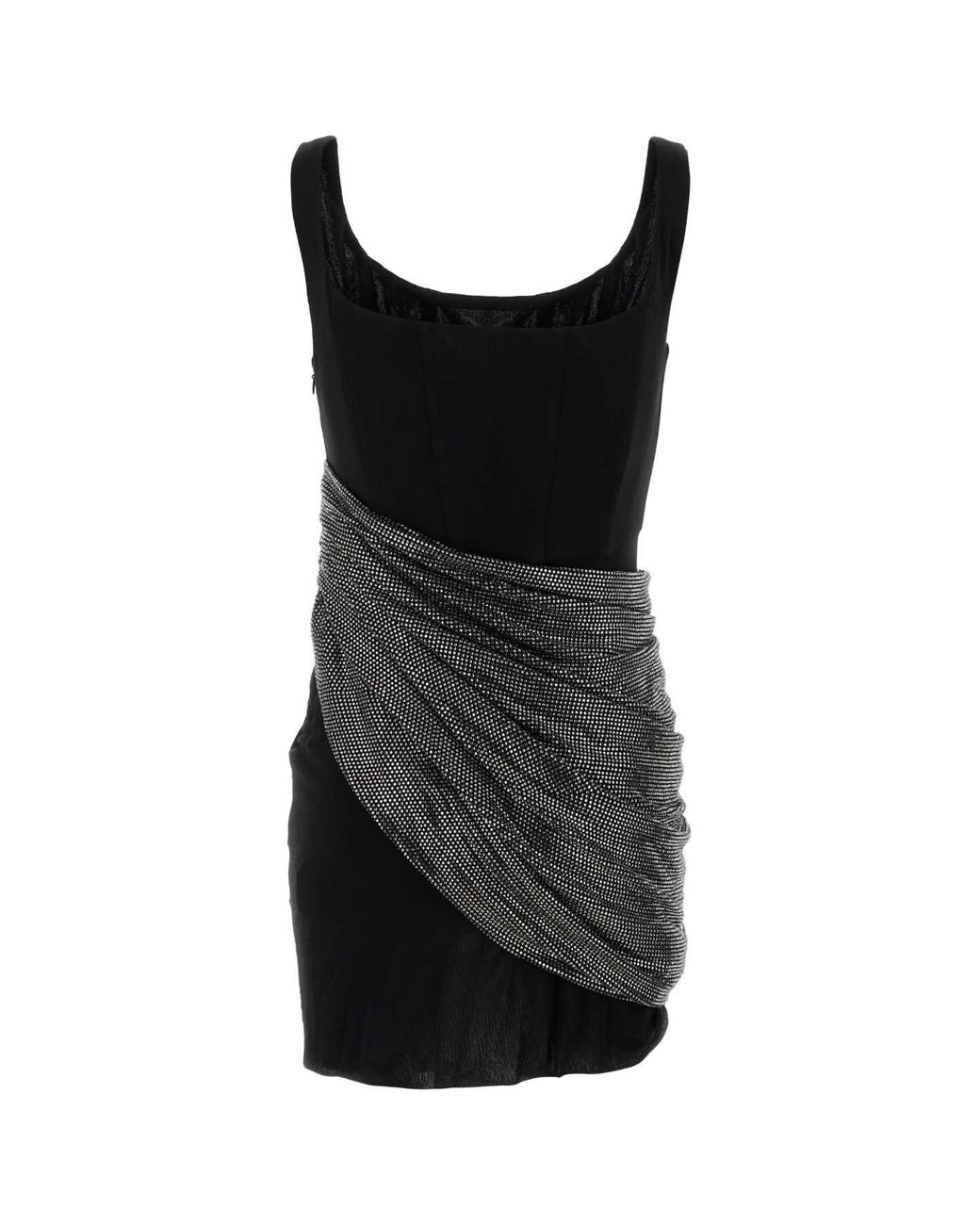 GIUSEPPE DI MORABITO Black Viscose Mini Dress