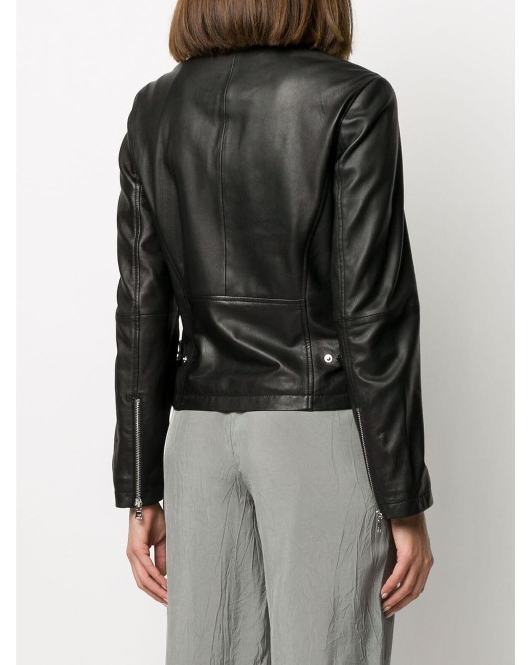 Emporio Armani Black Leather Jacket