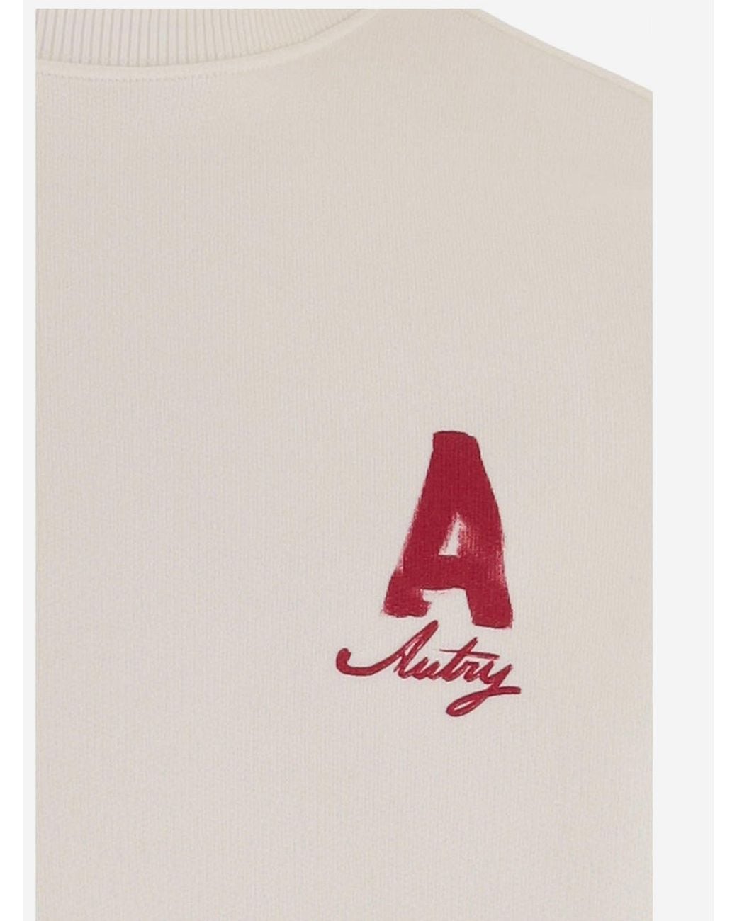 Autry White Sweatshirt Heritage Cotton Sweatshirts