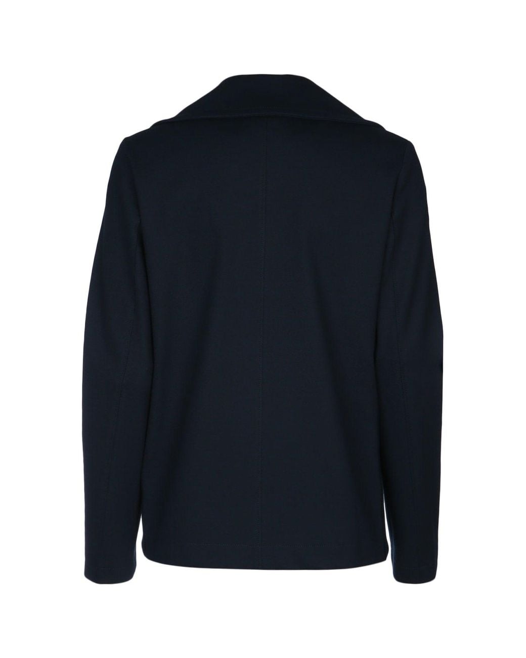 Harris Wharf London Blue Peacoat Diagonal Crafted With Loro Piana Fab