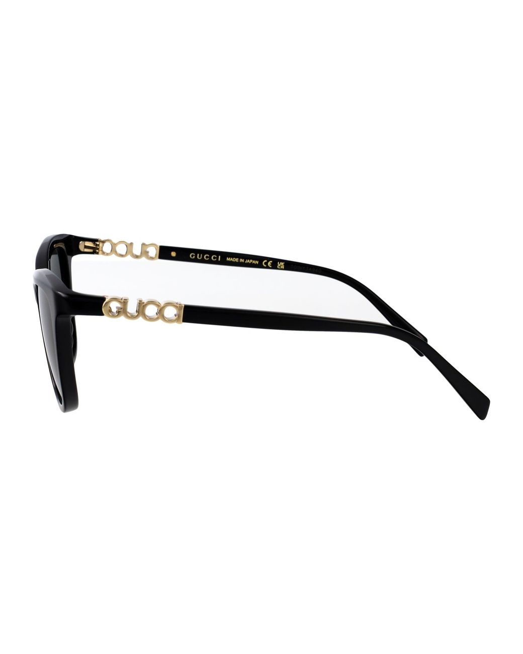 Gucci Black Cat Eye Sunglasses Gg2032 S 001