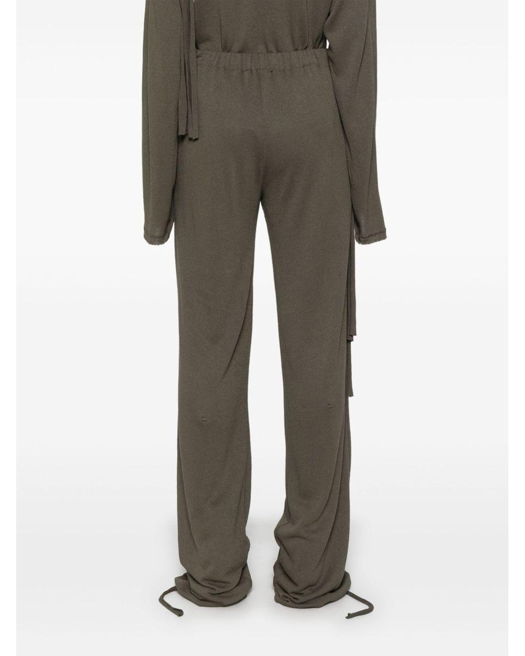 OTTOLINGER Gray Linen Blend Trousers