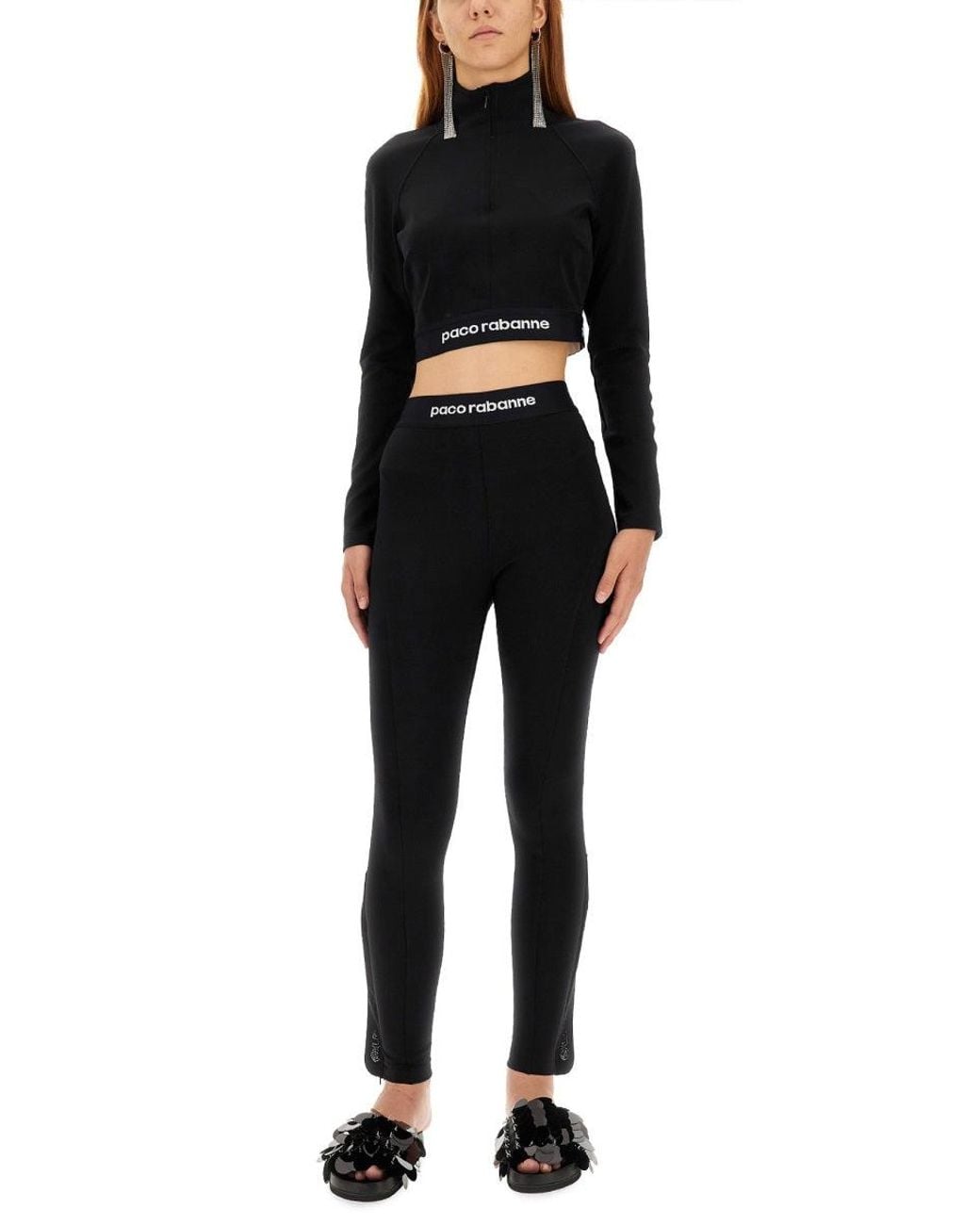 Rabanne Black Crop Top