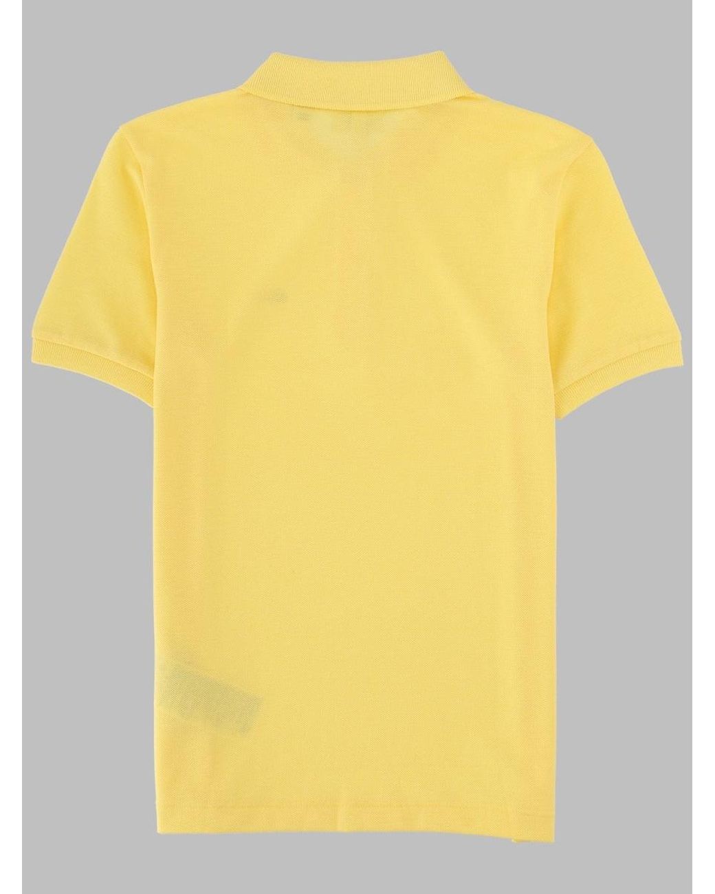 Lacoste Yellow Polo Con Logo