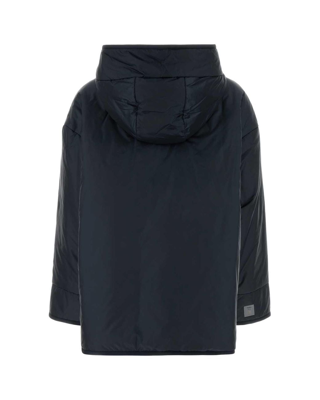 MM THE CUBE Blue Cleo Padded Jacket With Silk Blend Padding