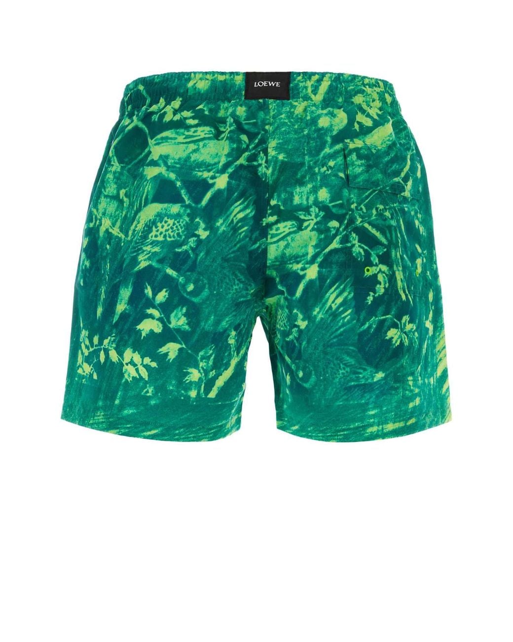 Loewe Green Paula's Ibiza Printed Polyester Swimming Shorts for men