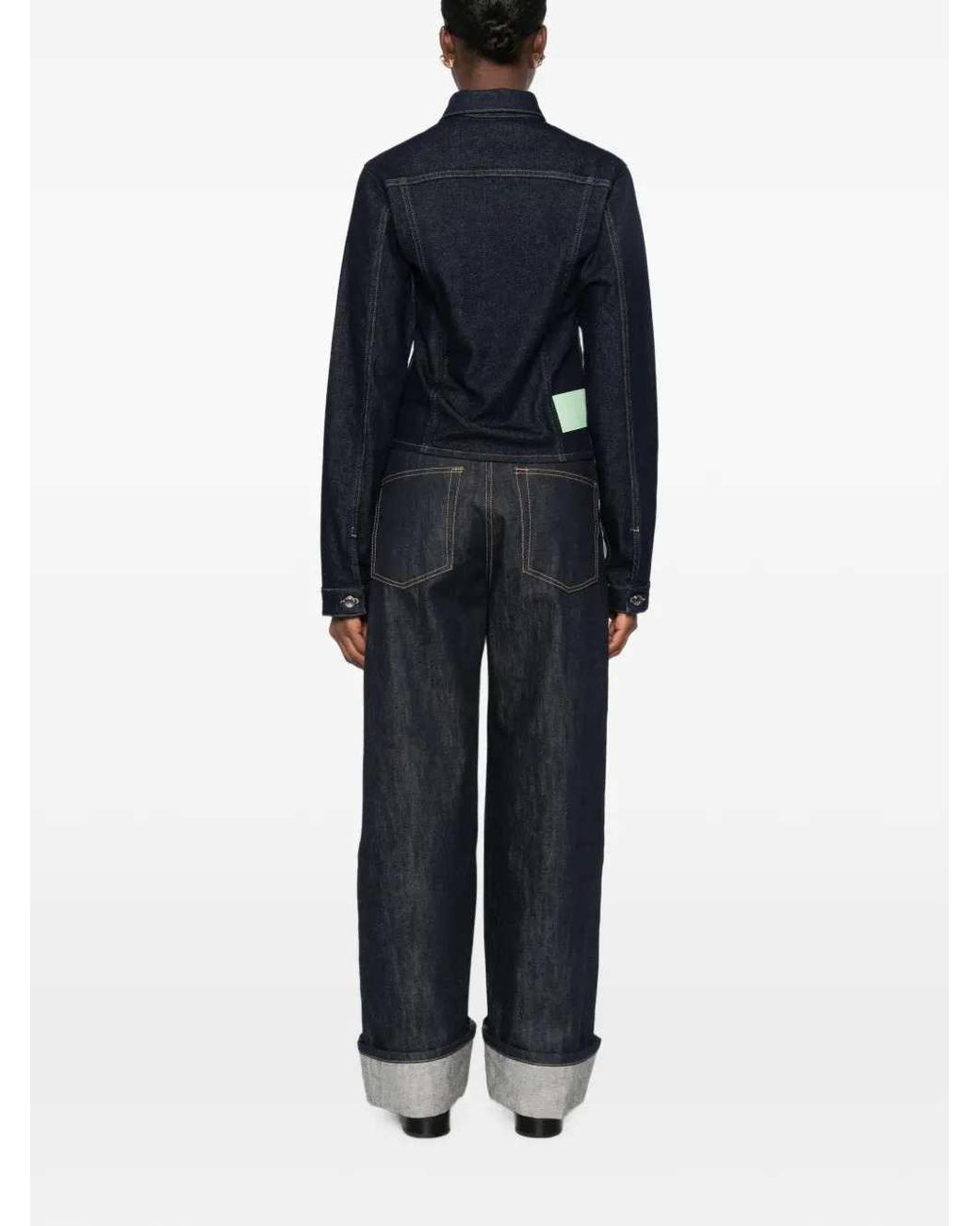 Haikure Blue Button Fastening Denim Jacket