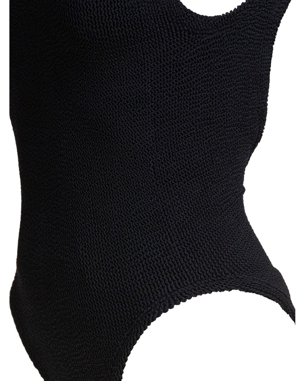 Hunza G Black Square Neck" Swimsuit