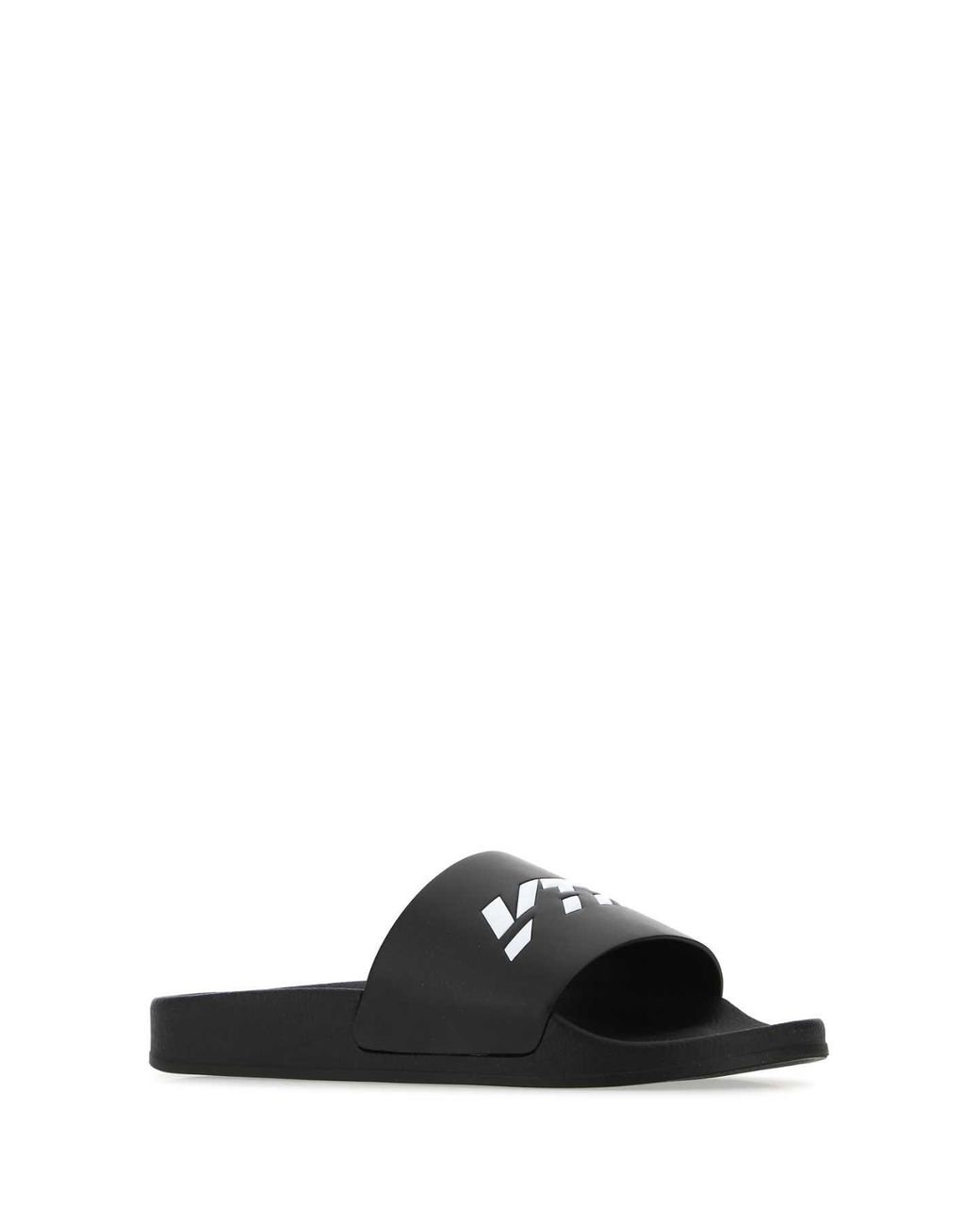 VTMNTS Black Rubber Slippers for men