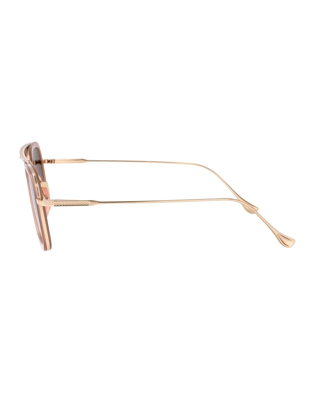 Dita Eyewear Blue Aviator Sunglasses 7806 U Gld Pnk Gld Pnk