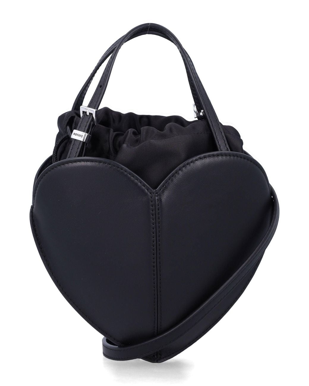 ROTATE BIRGER CHRISTENSEN Blue Heart-Shaped Leather Handbag