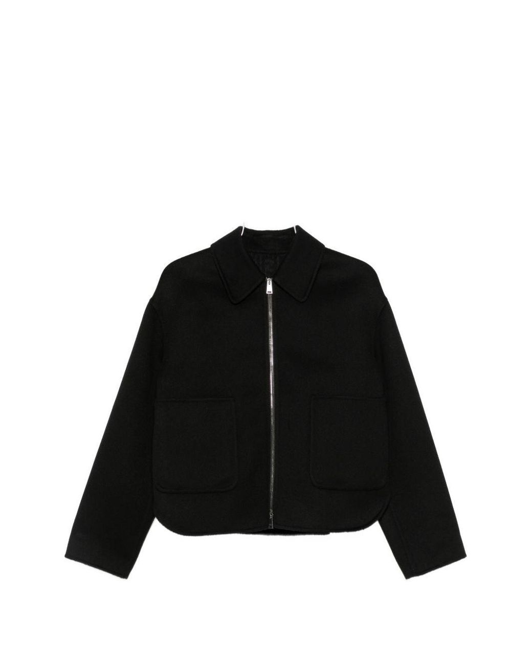 Fendi Black Ff Wool Blouson Jacket