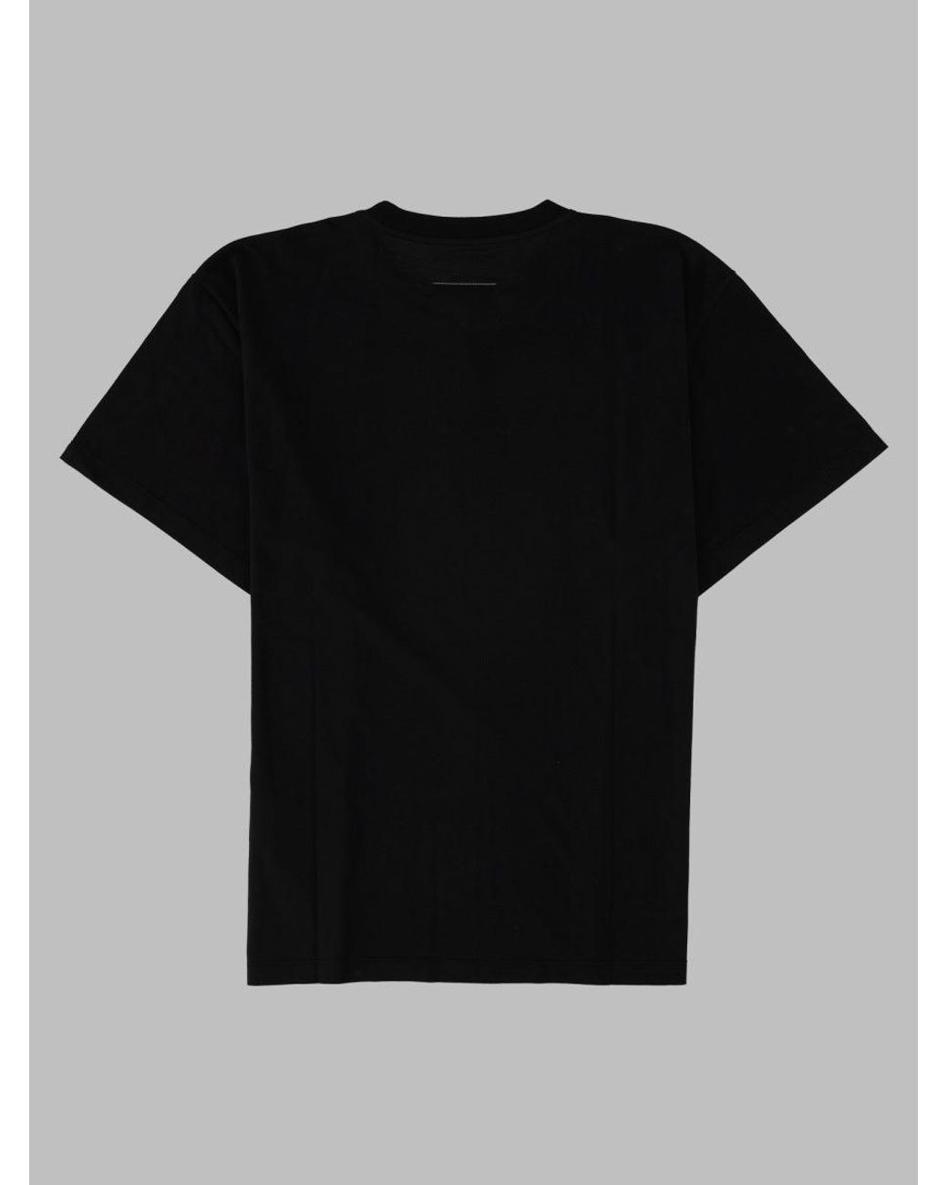 MM6 by Maison Margiela Black T Shirt Con Logo