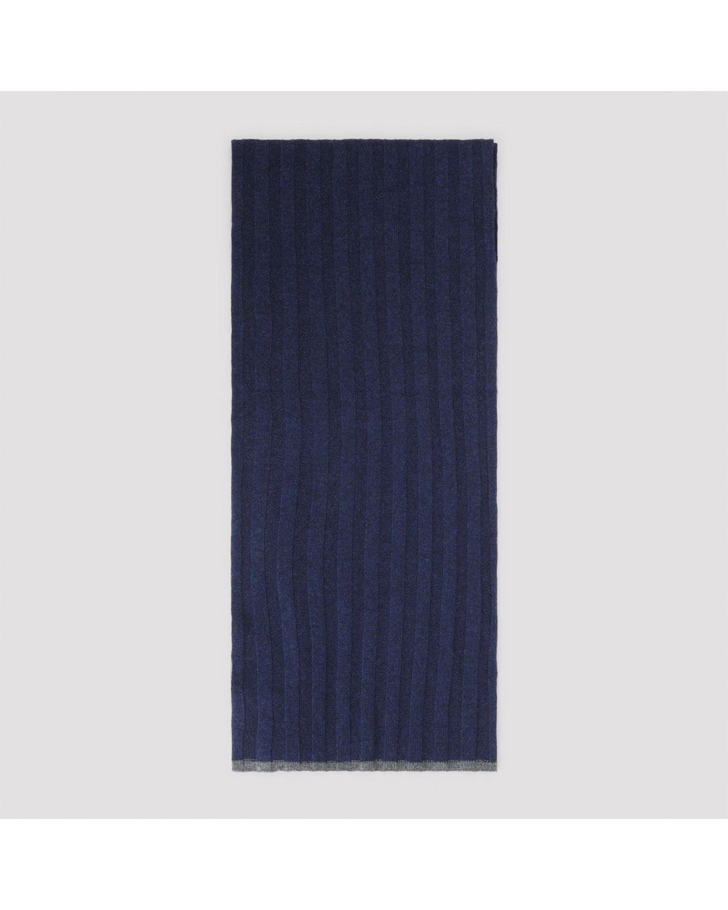 Brunello Cucinelli Blue Carshemere Scarf