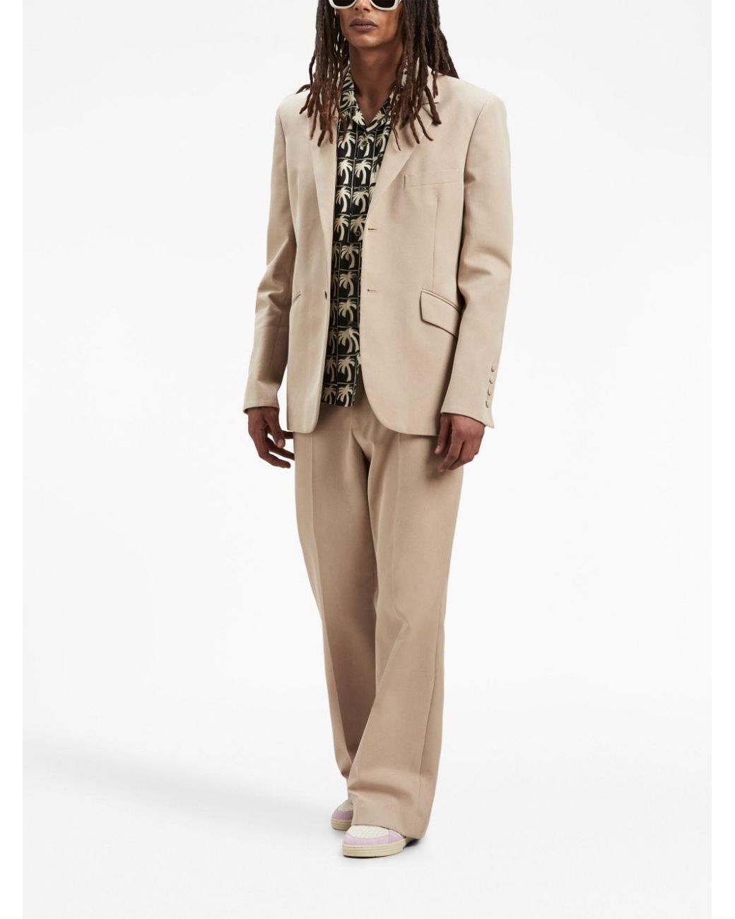 Palm Angels Natural Viscose Blazer for men