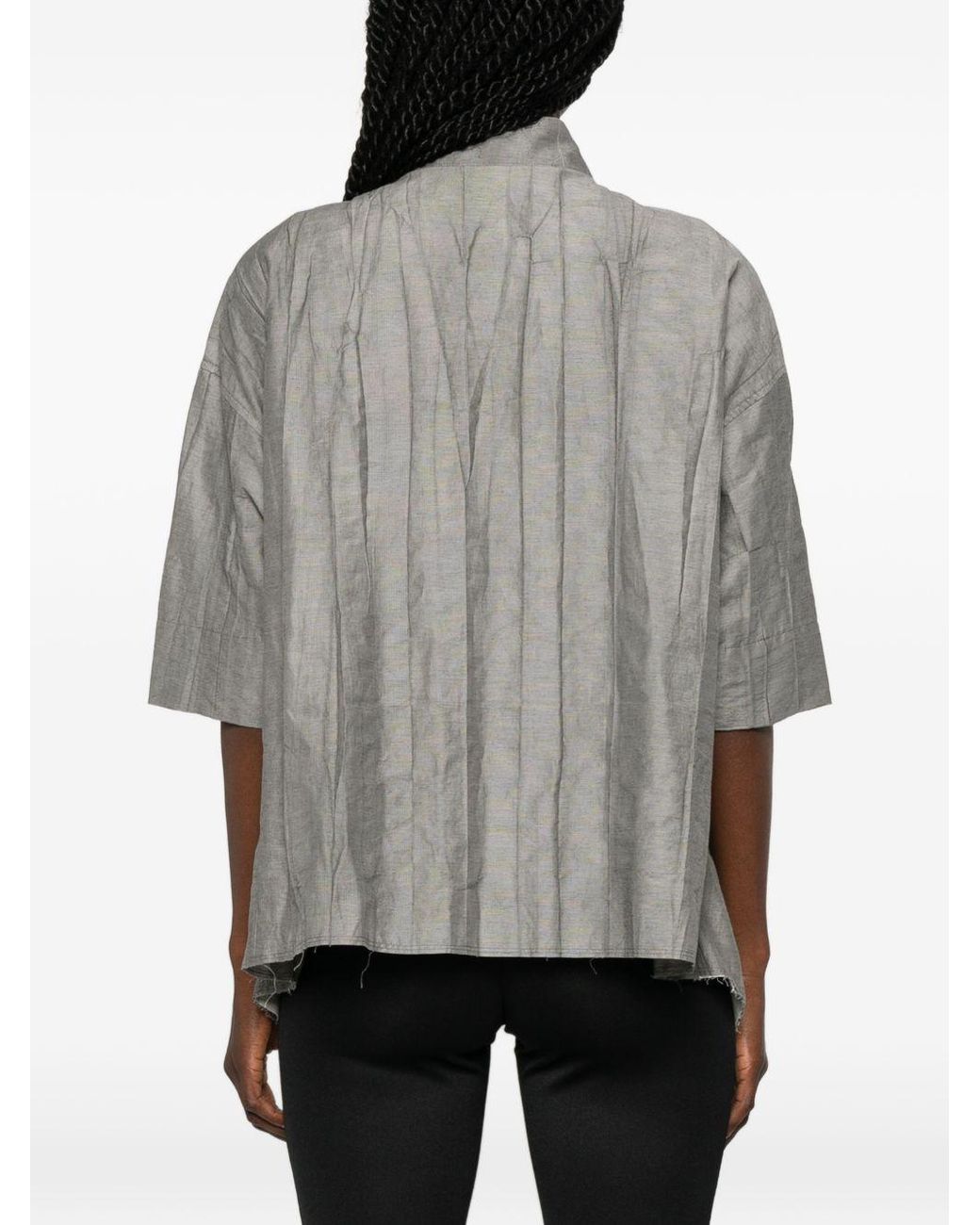SOH Katoenmix Blouse in het Gray