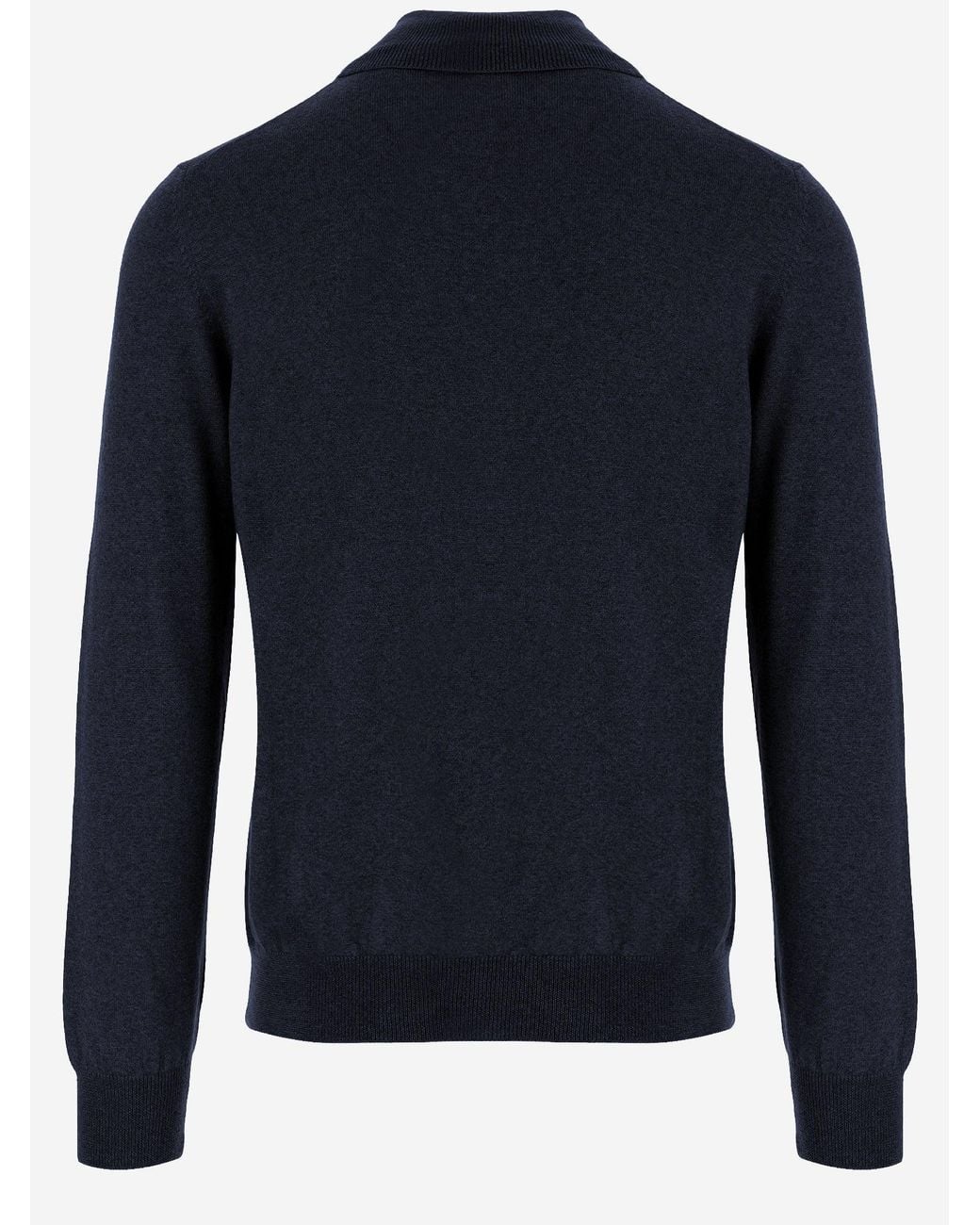 Tagliatore Blue Wool Turtleneck Sweater