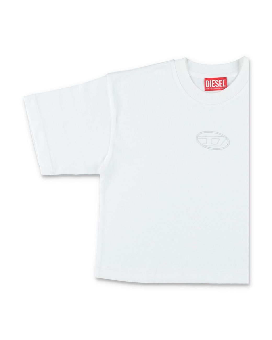DIESEL White Girls 100% Cotton T-Shirt