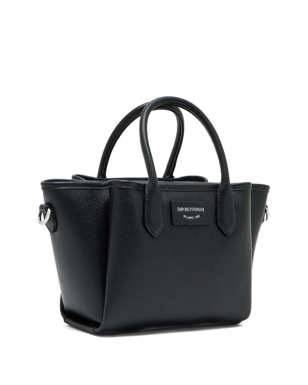 Emporio Armani Black "Odette" Small Tote