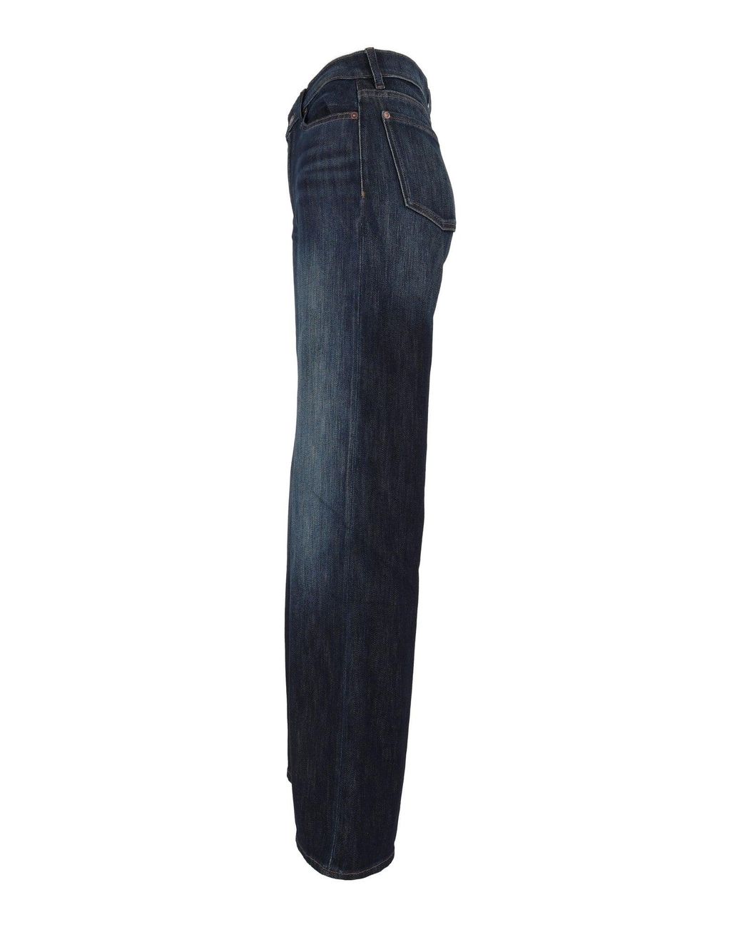 7 For All Mankind Blue Lotta Tailorless Deep Sea