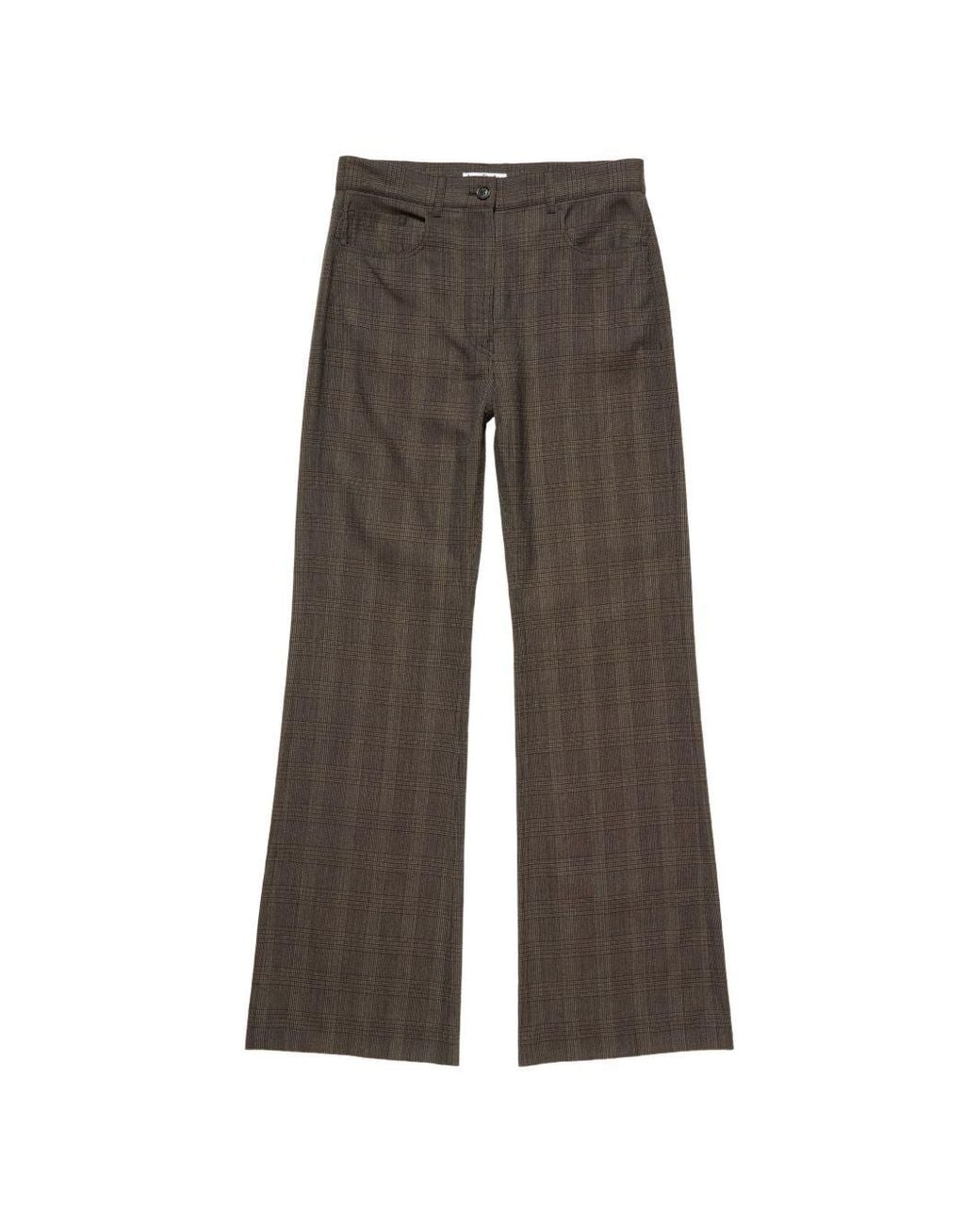 Acne Gray Wool Blend Trousers