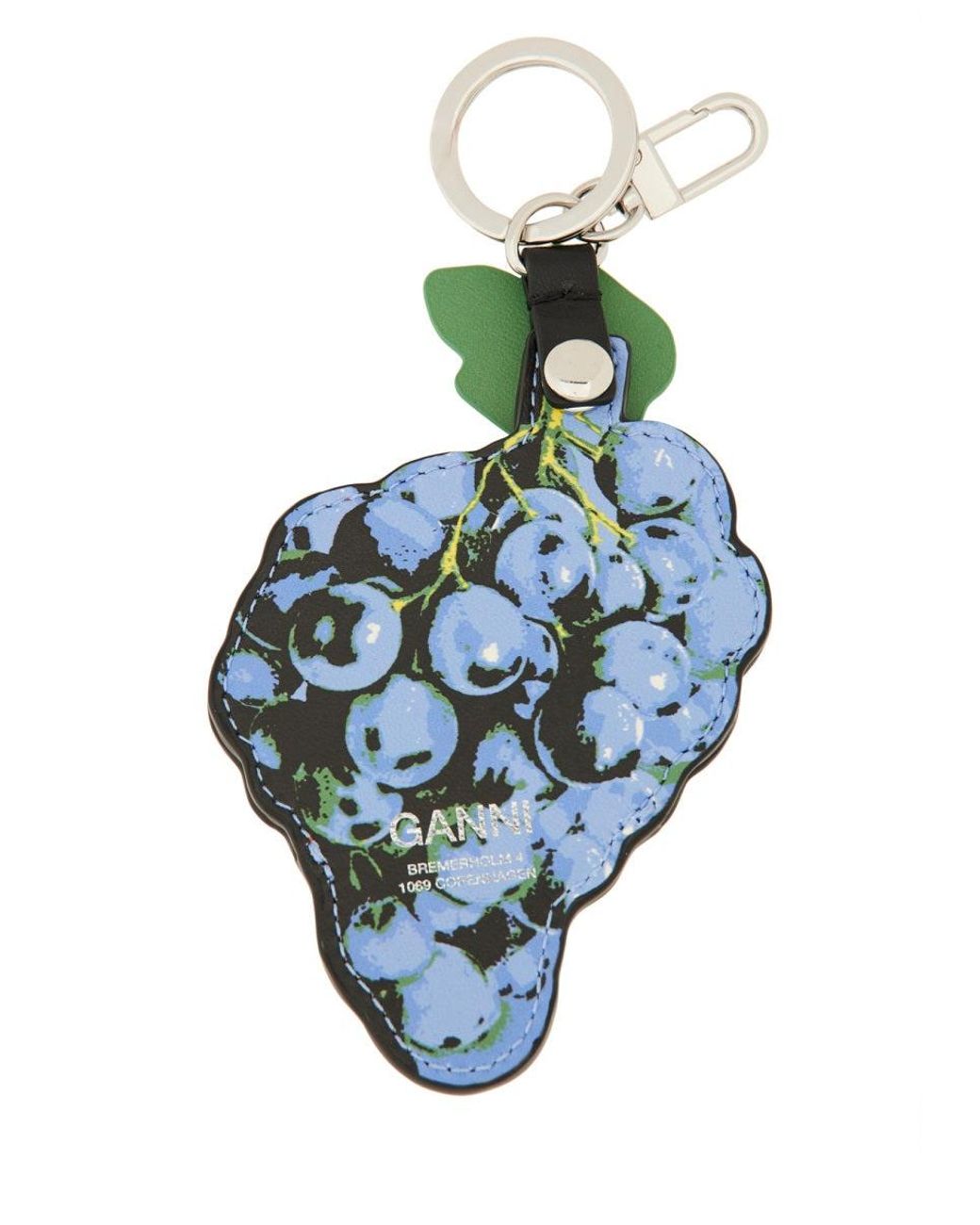 Ganni Blue Keychain "grape"