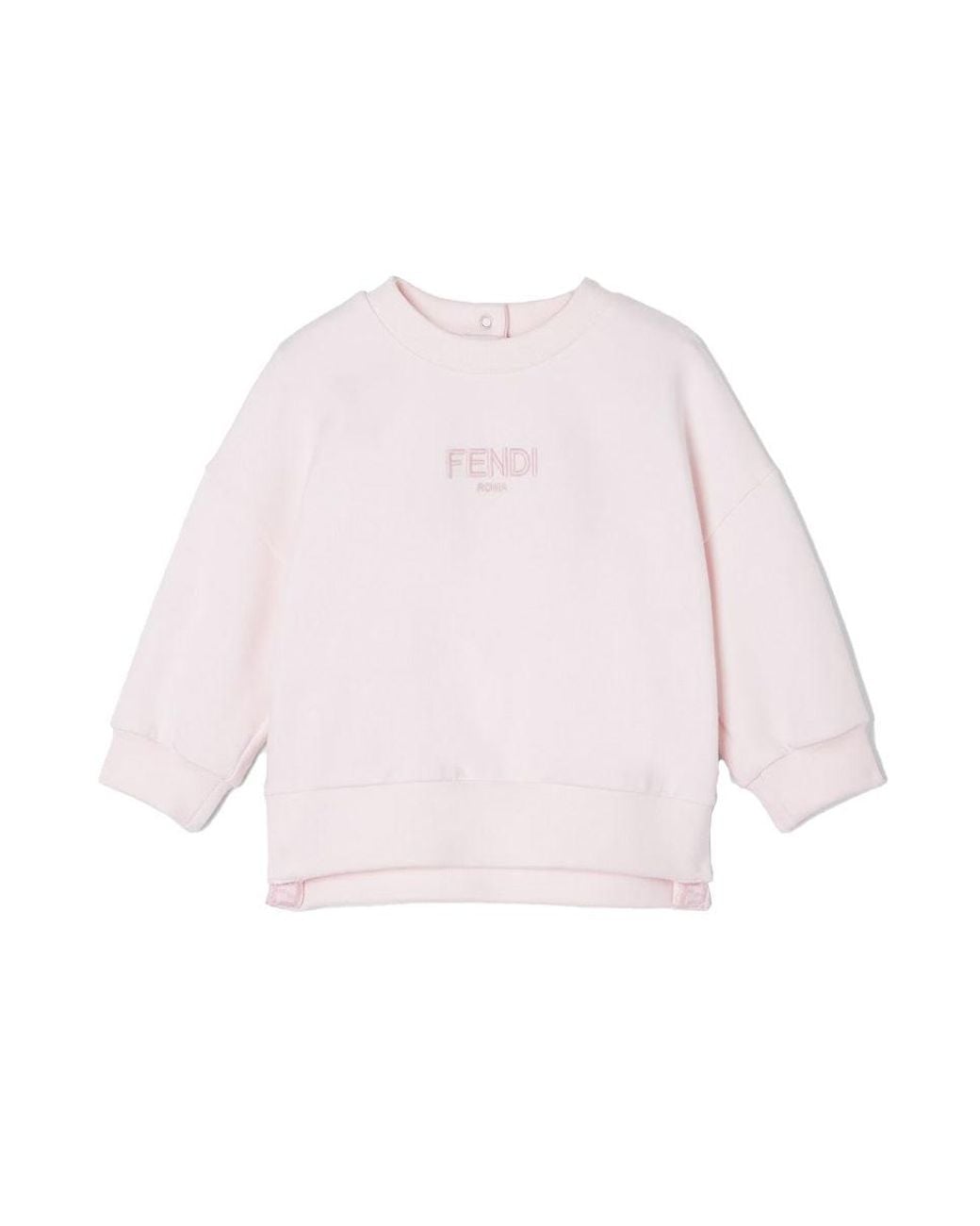 Fendi Pink Sweatshirt With Logo