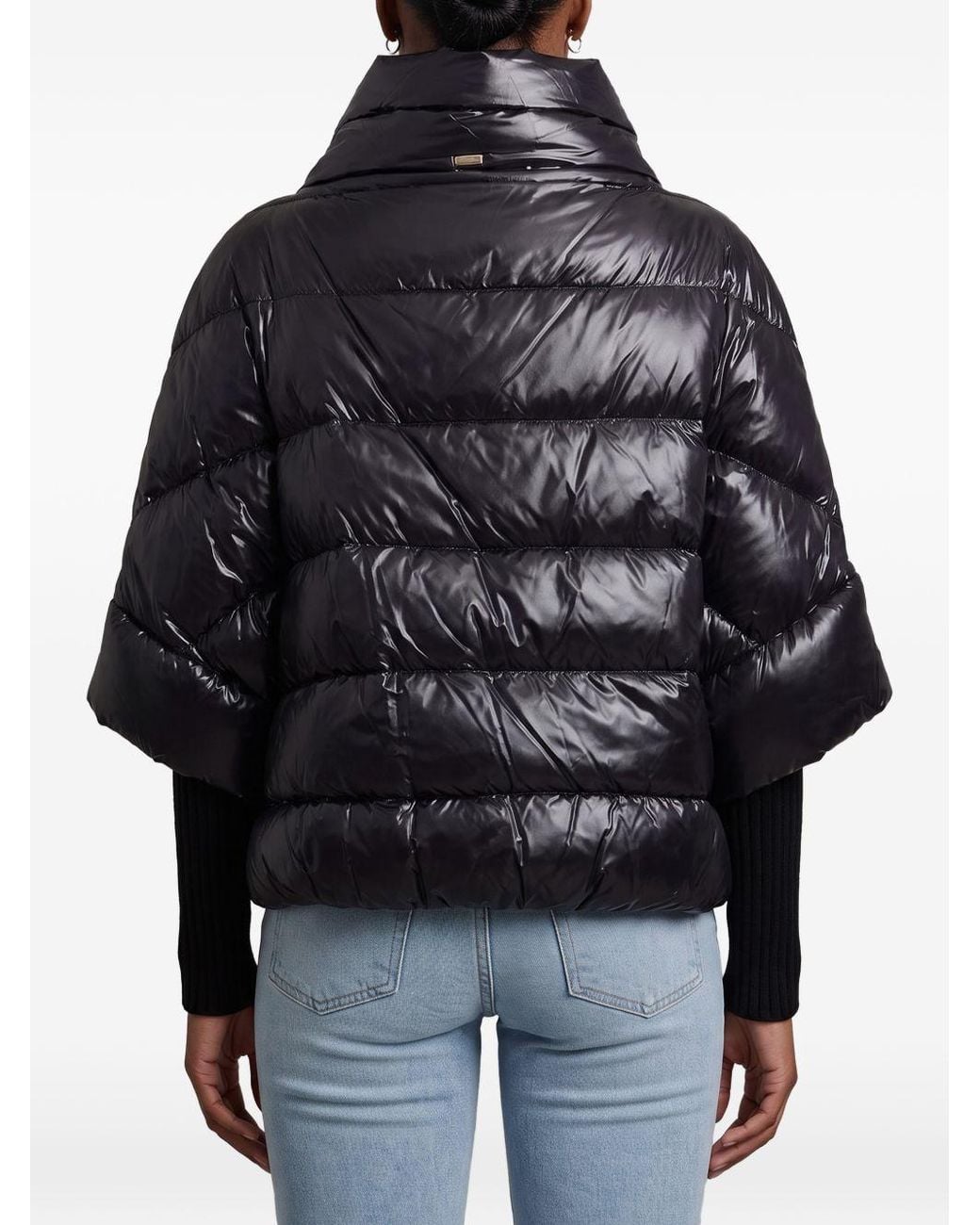 Herno Black Nylon Down Jacket
