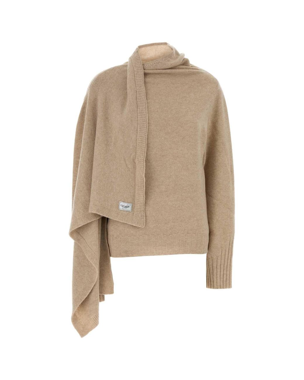 The Attico Natural Sand Wool Sweater