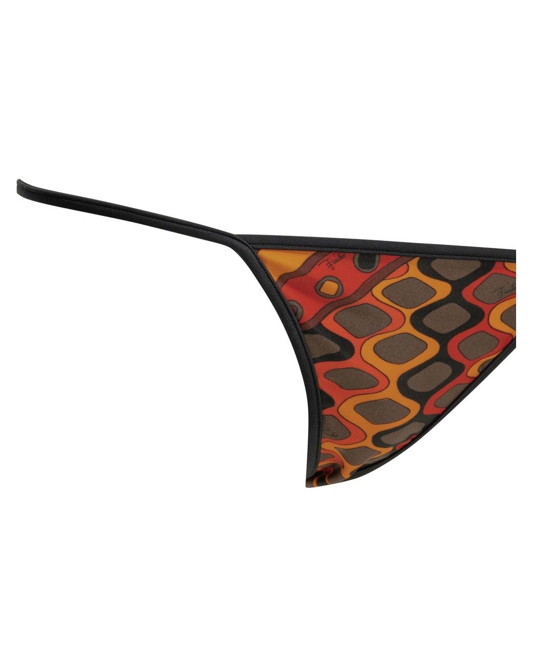 Emilio Pucci Brown Vivara Polyamide Elastane Bikini Briefs