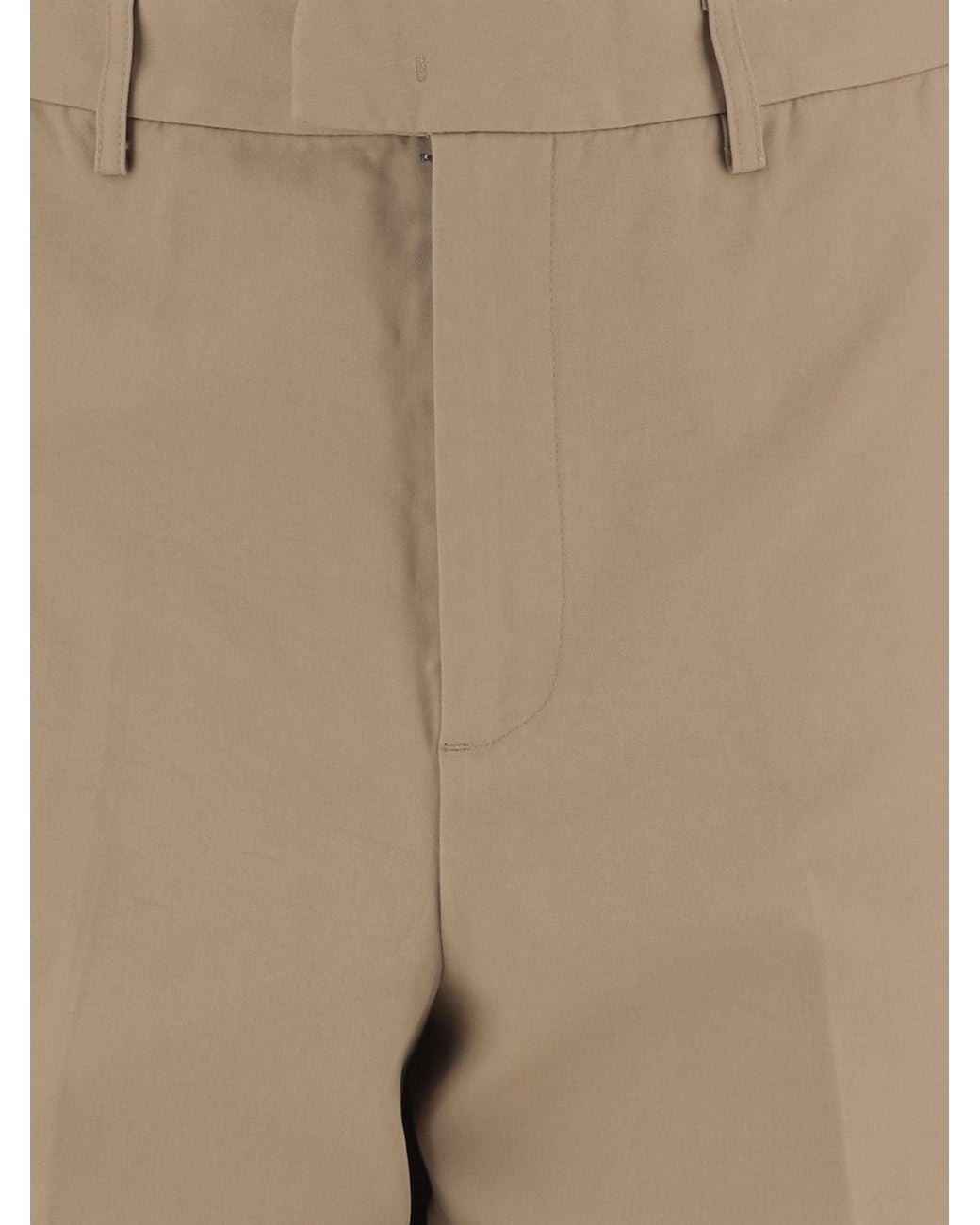Emporio Armani Natural Trousers Cotton for men